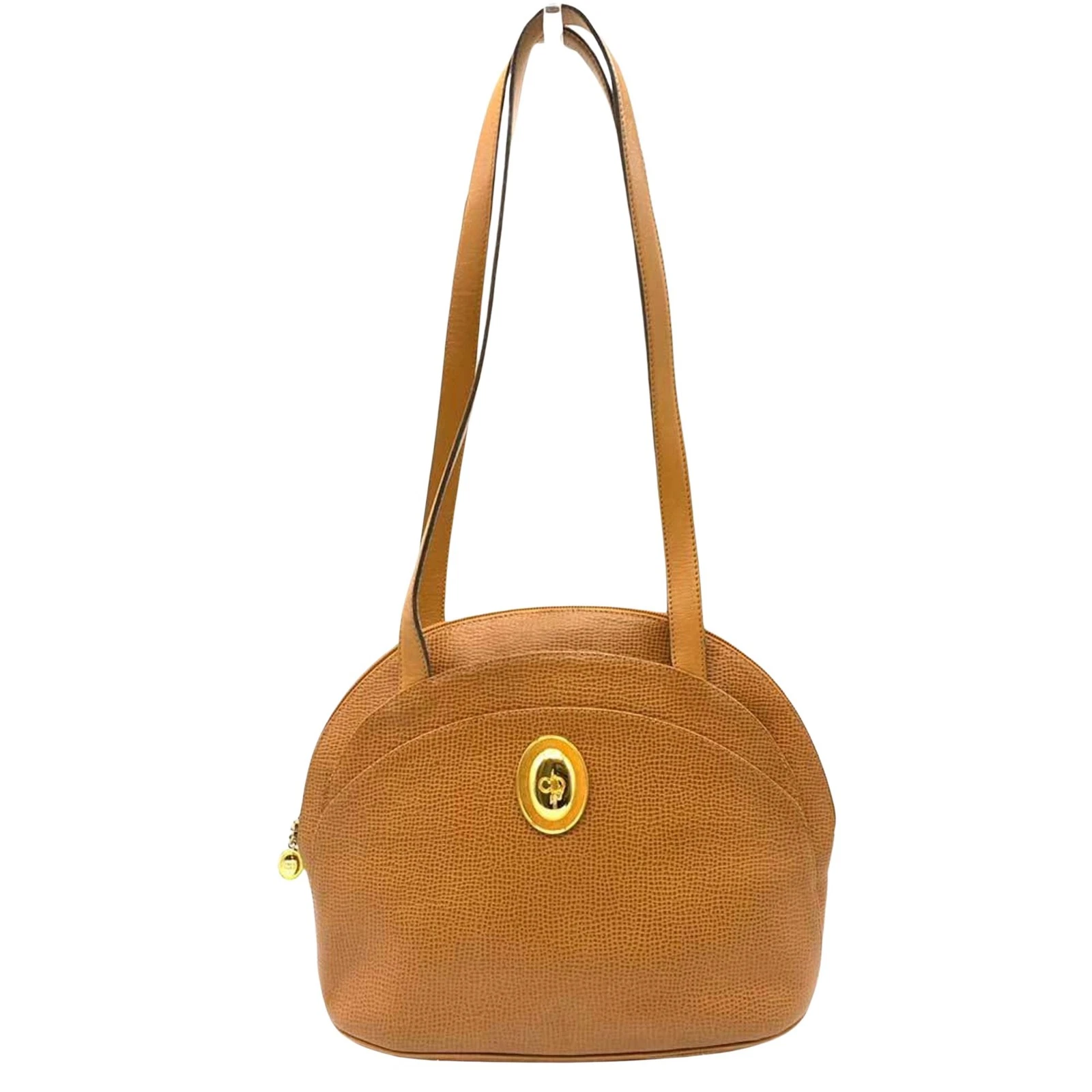 Sac cabas Dior en cuir marron authentique