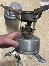 USGI WW2 US M-1942 MOD Military Pocket Field Stove Gear Equipment 1945 w/ Wrench