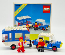 LEGO 6694 CAR WITH CAMPER VINTAGE 1984 ORIGINALE  COMPLETO 100 % COSTRUZIONI