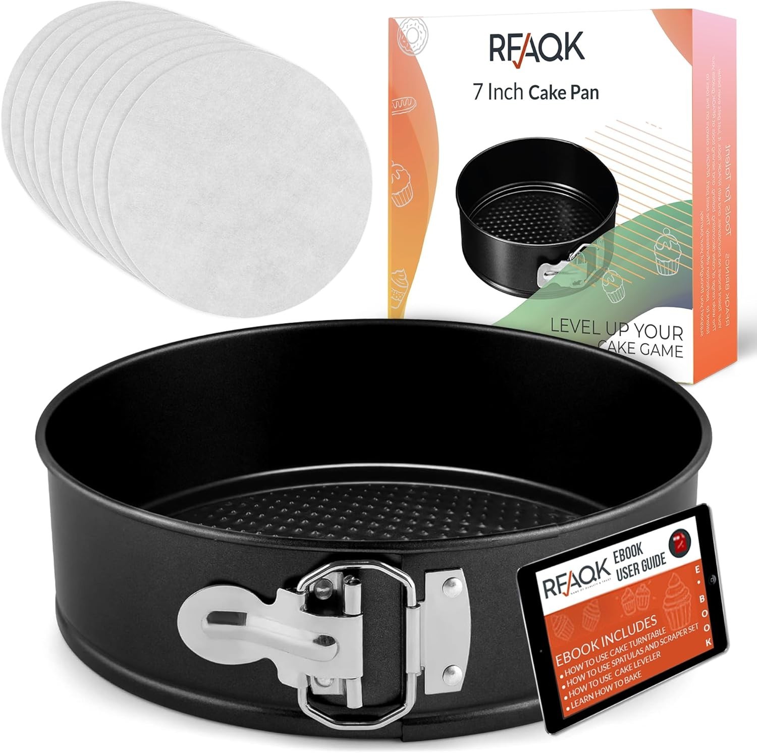 7" Springform Pan Nonstick Leakproof Cheesecake Pan for Inst
