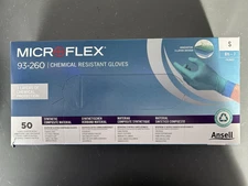 ANSELL - MICROFLEX - 93-260 - CHEMICAL RESISTANT GLOVES - SIZE SMALL