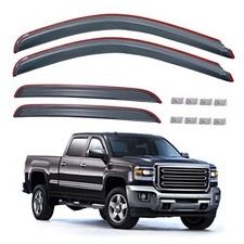 ISSAUTO in-Channel Window Rain Guards Compatible with 2007-2013 Silverado