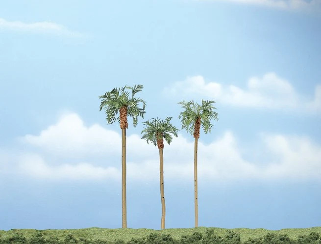 Woodland Scenics WTR1617 TR1617 Premium Royal Palm Trees 3 - 4 ½ inch (Pack of 3