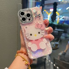 Bling 3D Cartoon Hello Kitty Case for Samsung A17 16 15 14 54 55 56 35 36 07 06