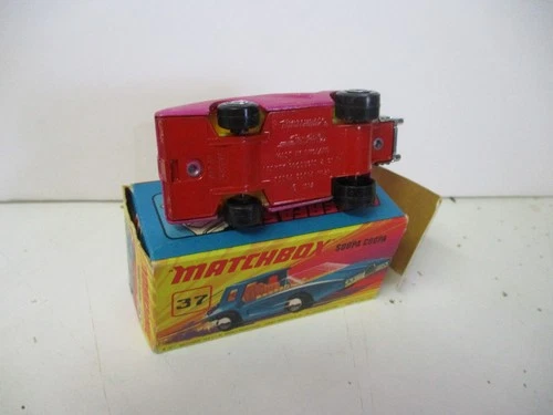 Matchbox Lesney Superfast SF37 Soopa Coopa- pink, VERY RARE RED BASE, boxed