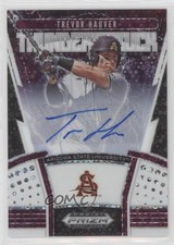 2020 Panini Prizm Draft Picks White Donut Circle 26/50 Trevor Hauver Auto 0q60