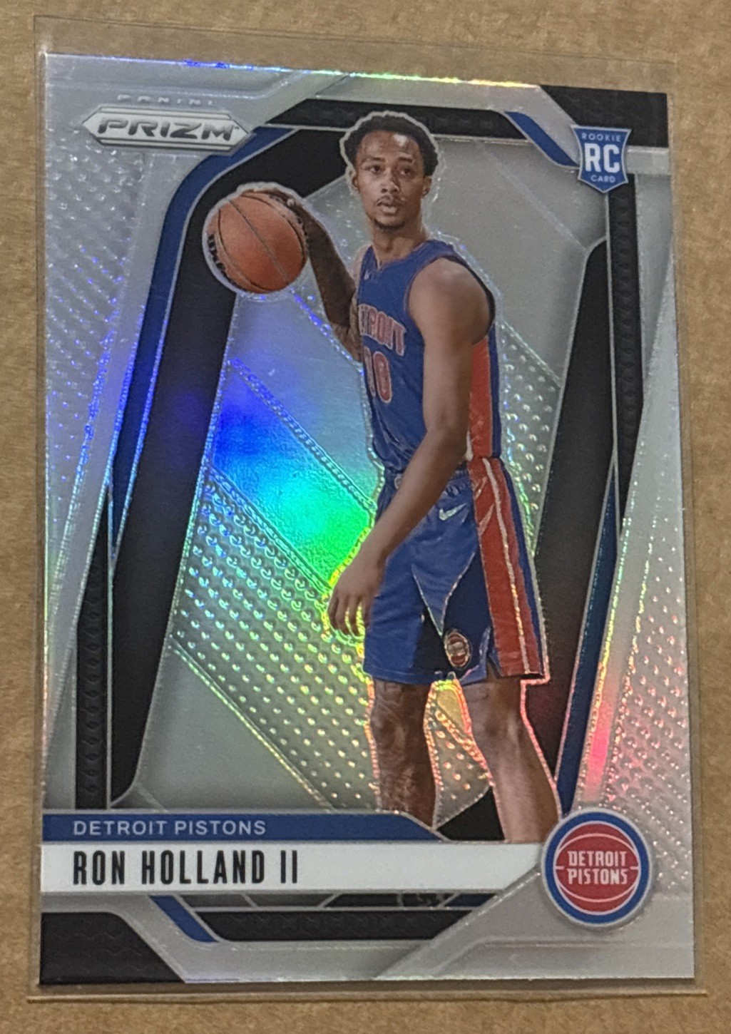 2024-25 Panini Prizm Silver Holo Rookie Ron Holland II RC #269 Detroit Pistons