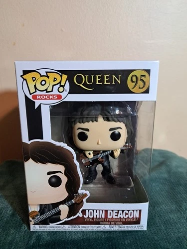 Funko Pop! John Deacon Queen #95 Rocks Vinyl Figure With Protector