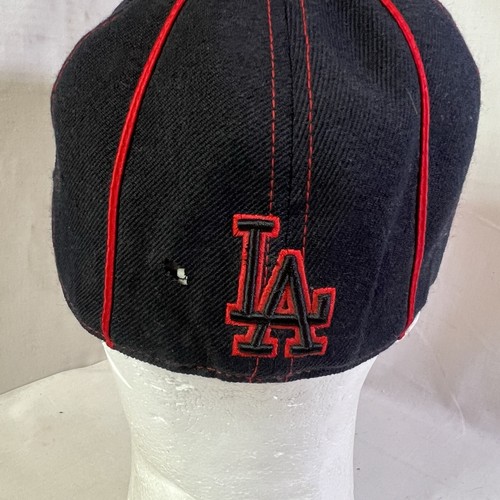 American Needle Cooperstown MLB LA Dodgers rot/schwarz gestreifte Mütze nicht verstellbar 7 1/8 - Bild 5 von 14