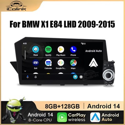 12.9'' Media Screen Car GPS Stereo 128GB DAB Android Head Unit für BMW X1 E84 CIC