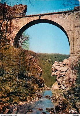 Postkarte - 25 - Nans sous Sainte Anne - La Source du Lizon - Le pont du Dia