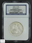 1856 O Seated Liberty Half Dollar 50C (SS Republic) NGC SHIPWRECK EFFECT