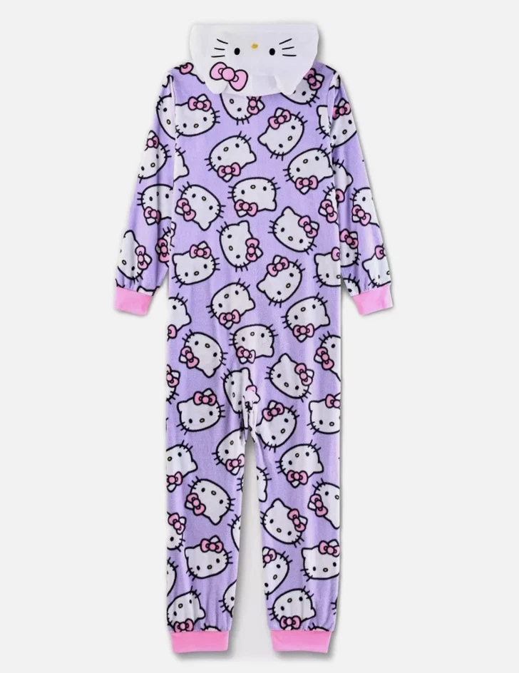 NUEVO CON ETIQUETAS Hello Kitty Disfraz con Capucha Estampado Polar Pijama Dormir Niñas Grandes Foto 2 de 2