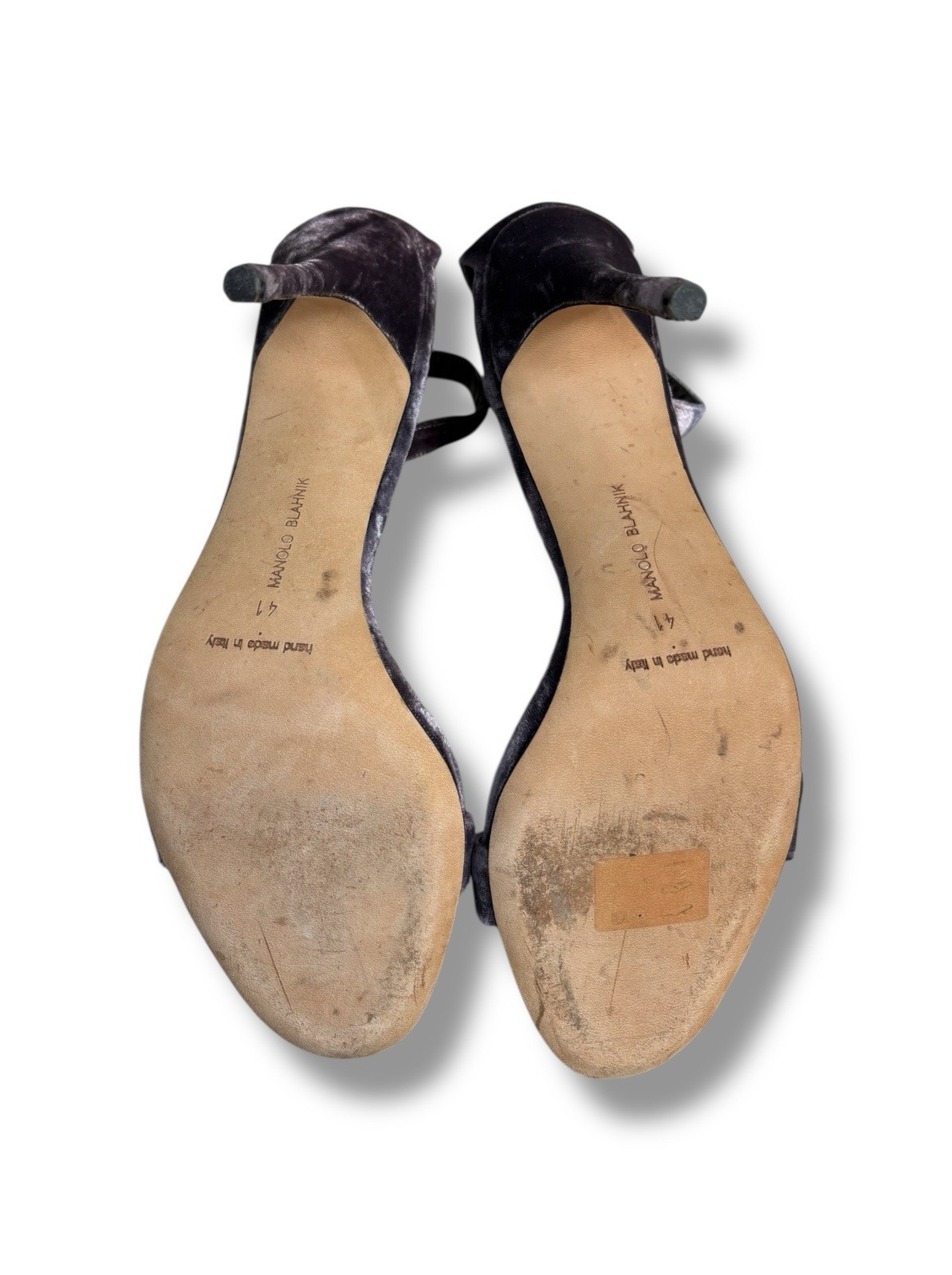 Manolo Blahnik Purple Velvet Chaos Sandals - Size 41 , RRP £725 image 8