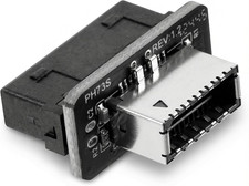 USB-3.2 Gen 1 to USB-3.2 Gen 2 Header Adapter, Vertical Design USB Header Splitt