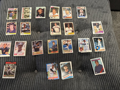 Cleveland Indians cards 1970s - 90s Hargrove Blyleven Franco Carter Alomar Carty