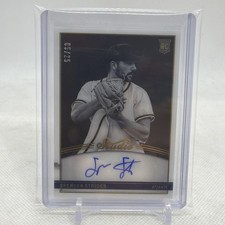 2022 Panini Chronicles Studio Black & White /25 Spencer Strider Rookie Auto RC