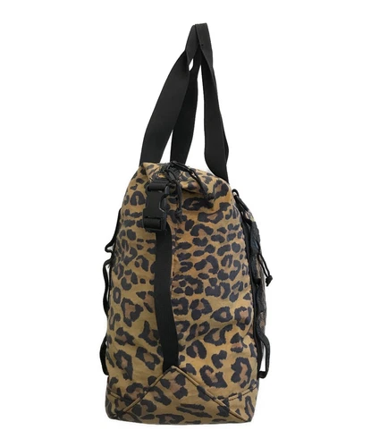 Sac fourre tout zippé léopard SUPREME marron