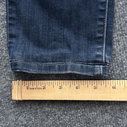 Eileen Fisher Jeans Womens 12 Dark Wash Stretch Organic Cotton Straight Leg - Picture 14 of 17