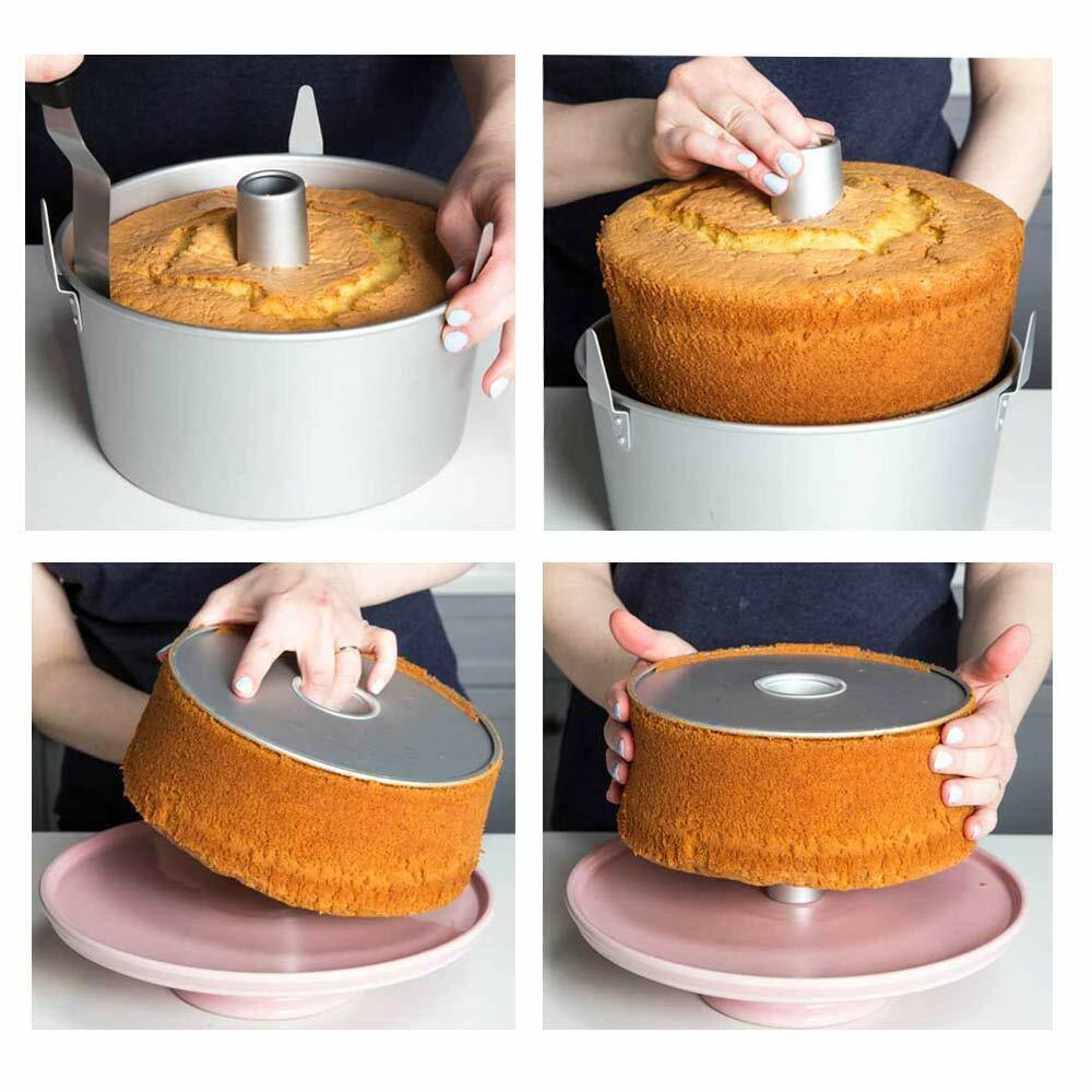 Recipe Right Non-Stick Fluted Tube Cake Pan, 9.75 x 3.37-Inch - Wilton