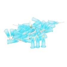 Dental Pre-Bent Dispensing Needle Tips for Etch Sealant Blue 25 Gauge 100/PK