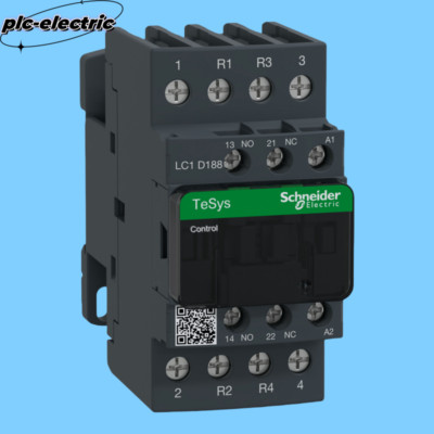 LC1D188B7C NEW Schneider 4 poles (2NO+2NC),AC-1, =440V,32A,24VAC