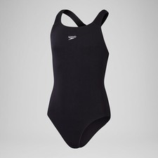 Image of Speedo Women's Eco Endurance+ Medalist Swimsuit Swimming Costume Black / White