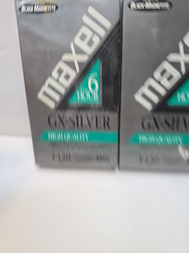 Maxell T-120 VHS GX-Silver 6 Hour High Quality Video Tapes 2 Pack - Picture 3 of 9