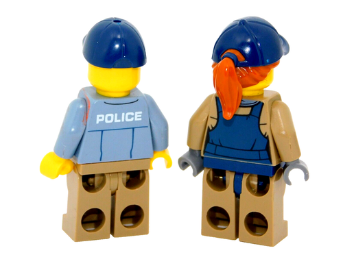 2 LEGO Mountain Police Women & Police Officer Minifigs Police Headquarters 60174 - Picture 3 of 3