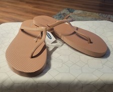 Women's OLD NAVY Blush T-Strap Thong Flip-Flops Sandals Shoes Size 9/L New