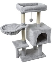 Casa torre con rbol para gatos, poste rascador, muebles para gatos