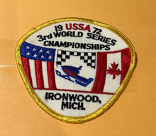 1972 U.S.S.A. World Series Championships- Ironwood, Mich.- Snowmobile Patch
