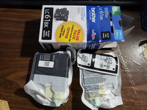 BROTHER LC61BK 2 Pack Black Ink (#611 - Picture 4 of 4