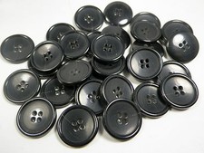 Black  Buttons Horn  Coat, Suit, jacket sizes...