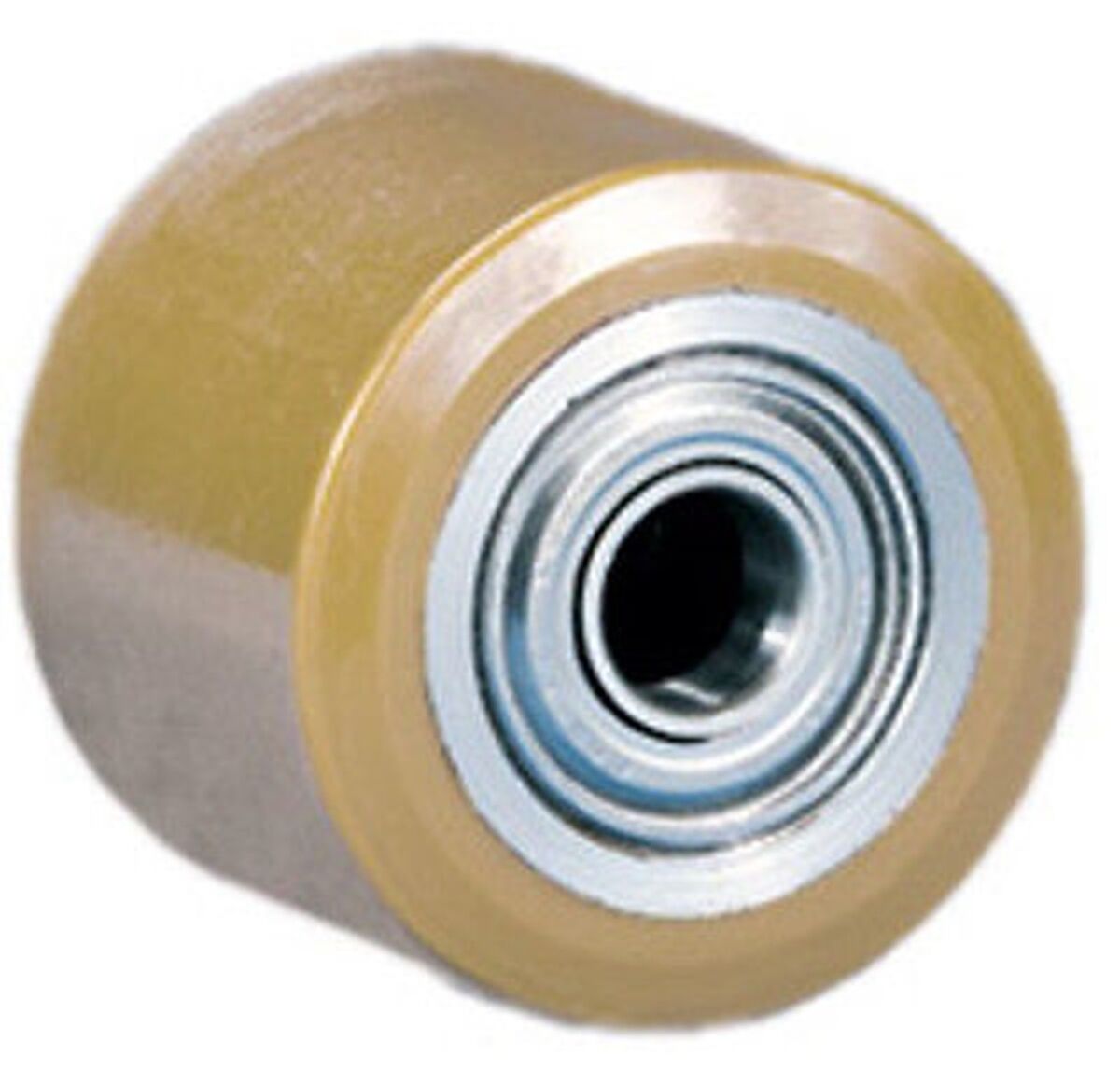 4er-Set – Rollen für Hubwagen, integriertes Kugellager, 20 mm Bohrung, Durchmesser 80 mm, Breite 60 mm, robuste Polyurethan-PU-Räder 80 x 60 x 20 mm, manuelles Gabelstapler-Zubehör