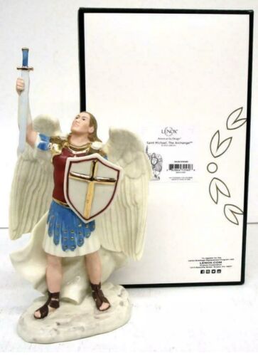 Lenox Heiliger Michael der Erzengel Figur Beschützer Schwert Flügel NEU - Bild 2 von 5
