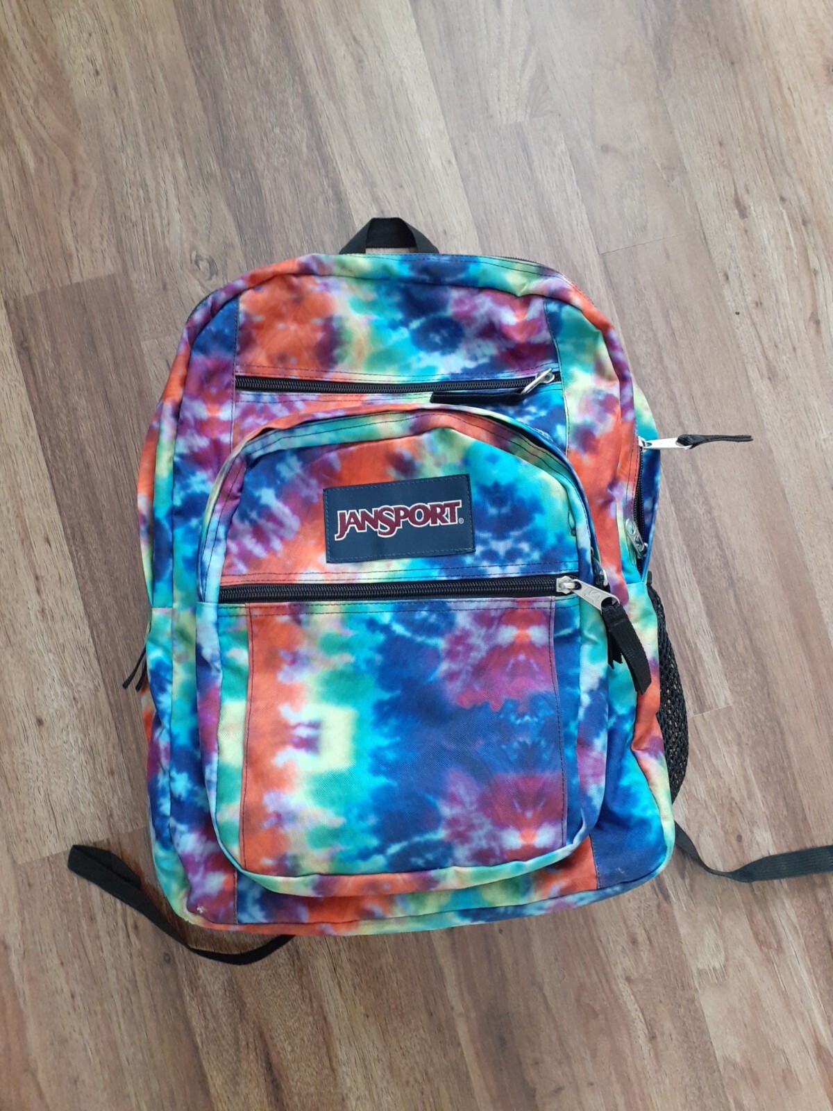 Jansport Big Student Backpack Colorful Tie Dye Fits 1… Gem