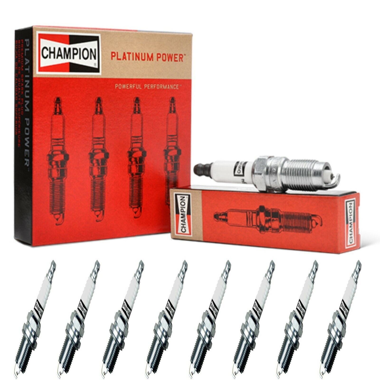8 Champion Platinum Spark Plugs Set for FORD EXPEDITION 1997-2004 V8-5.4L