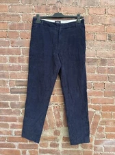 APC  Mens Corduroy Pants, Sz Medium, Navy Blue 100% Cotton