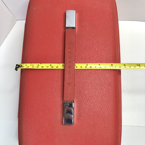 Vintage Red Samsonite Saturn Cosmetic Make-up Train Case Carry On- NO KEY - READ - Picture 16 of 17