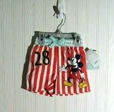 Disney Store Baby Mickey Mouse Swim Trunks Size 9-12M NWT