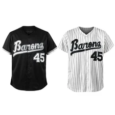 Tocament Birmingham Barons Michael Jordan 45 Baseball Jersey Black or White