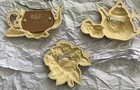 Vintage Burwood 3320 ( Set Of 3) Pansy And Pitcher Wall Hangers — photo 2