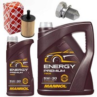 MotoröL Filter Set Mannol 5W-30 API 6 Liter + Schraube FüR Seat VW Transporter