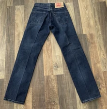 Levi's 501 Button Fly Jeans Dark Wash Jeans 15501-0377 actual size W28 L31