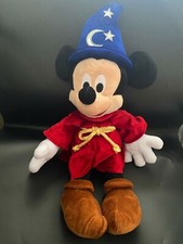 Disney Mickey Mouse Sorcerer Soft Plush Toy Fantasia Wizard NO Light, No talk