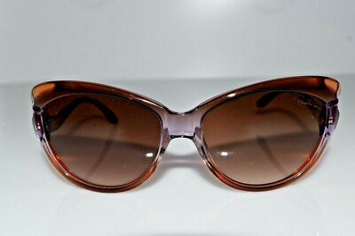 New Authentic Roberto Cavalli Bandos Brown Lilac 731S 47F 59mm Sunglasses