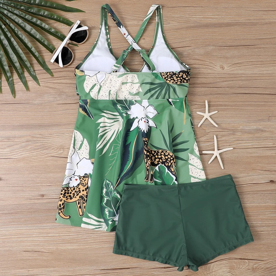 Nuevo Mujeres Tankini Traje de Baño Traje de Playa Push Up Traje de Baño Talla Grande Foto 3 de 4