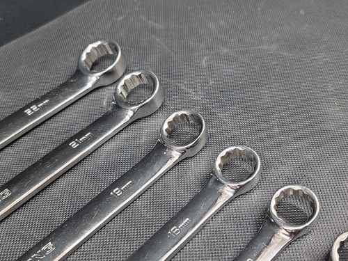 Armstrong Tools 15 pc 12 point Metric Combo Wrench Set 7-19mm & 21-22mm GMTK 52 - Picture 6 of 19