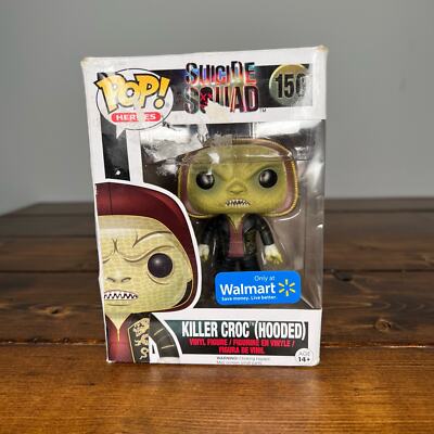 Funko Pop! Killer Croc Hooded Suicide Squad #150 Figure Toy Walmart exclusive 